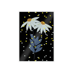 Blue Flower Gloss Posters Bold Stylish Room Decor - Dipaliz - 23.4’’ x 33.1’’ (vertical) / Glossy - Prints & Visual