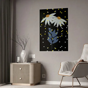 Blue Flower Gloss Posters Bold Stylish Room Decor - Dipaliz - 33.1’’ x 46.8’’ (vertical) / Glossy - Prints & Visual