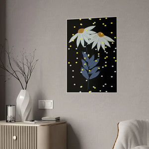 Blue Flower Gloss Posters Bold Stylish Room Decor - Dipaliz - Prints & Visual Artwork