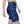 Stylish Blue Striped Workout Shorts - Gym Gear - Dipaliz