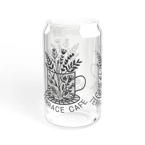 Terrace Cafe Sipper - Clear Tempered Glass Tumbler - Dipaliz - Tumblers