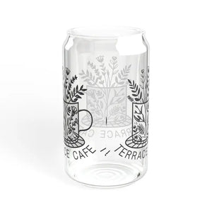 Terrace Cafe Sipper - Clear Tempered Glass Tumbler - Dipaliz - Tumblers