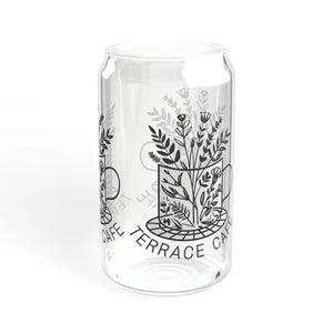 Terrace Cafe Sipper - Clear Tempered Glass Tumbler - Dipaliz - Tumblers