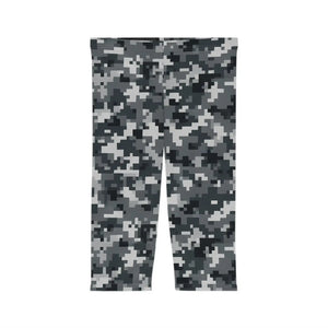 Stylish Camouflage Women Capri Leggings - Casual Wear - Dipaliz
