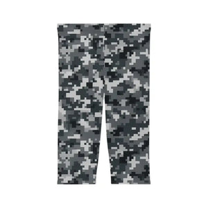 Women Capri Leggings - Stylish Camouflage Casual Wear - Dipaliz
