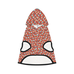 Cat Print Hoodie - Vibrant Pattern Pet Apparel - Dipaliz - Hoodies