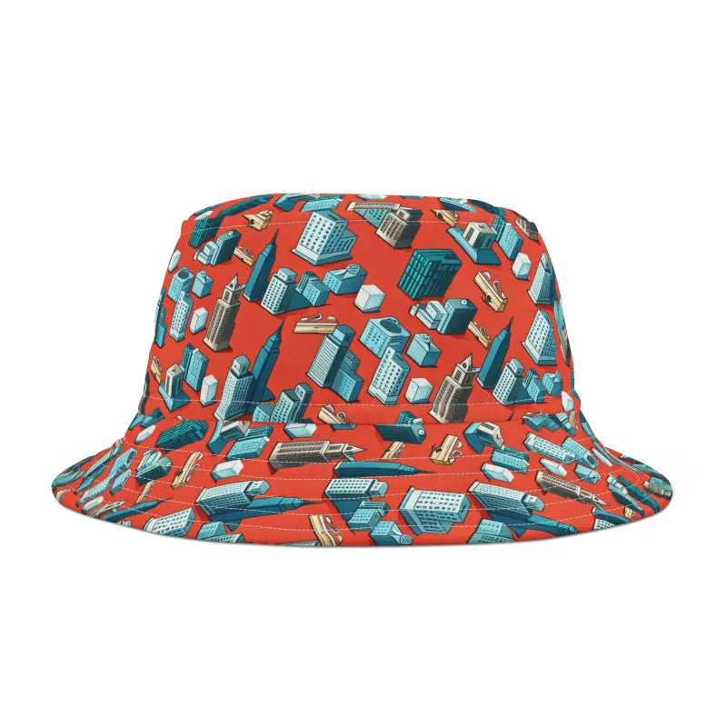 Elevate your Street Style with a Cool City Buildings Bucket Hat - Hats