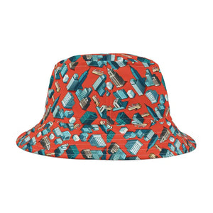Bucket Hat - Polyester City Buildings Urban Style - Dipaliz - Hats