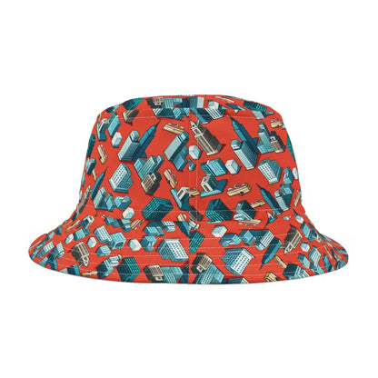 Elevate your Street Style with a Cool City Buildings Bucket Hat - Hats