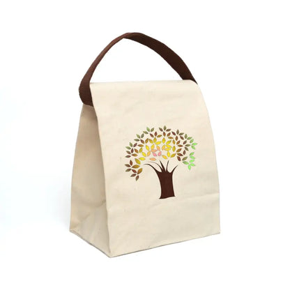 Stand out with the Stylish Cozy Cotton Canvas Lunch Bag - 8’’ x 12.5’’ 5.5’’ / Natural Bags