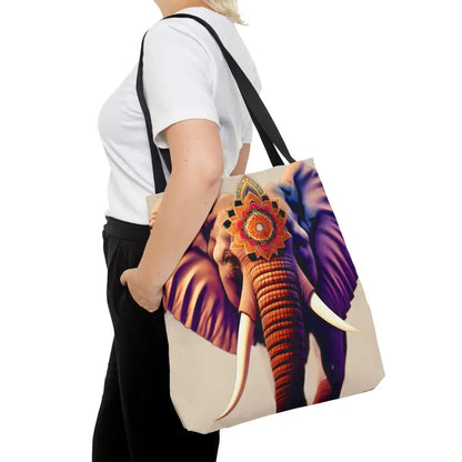 Elegant Mandal Print Tote Bag for Outfits - Large Bags