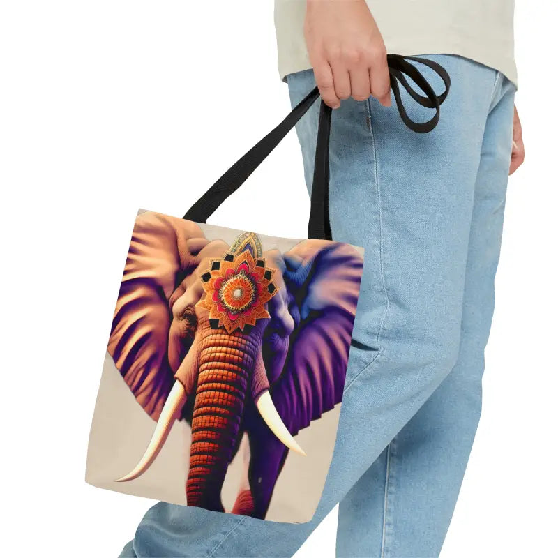 Elegant Mandal Print Tote Bag for Outfits - Small Bags