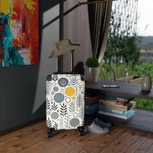Stylish Floral Design Suitcase Modern Functionality - Dipaliz - Suitcases