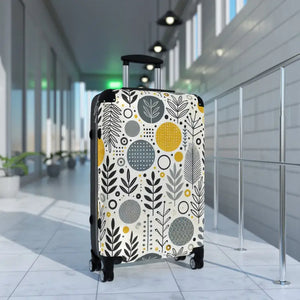 Stylish Floral Design Suitcase Modern Functionality - Dipaliz - Suitcases