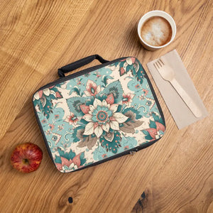 Accessories - Vibrant Floral Lunch Bag - Insulated Food Carrier - Dipaliz one Size / Black