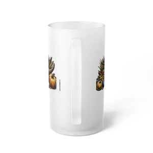 Frosted Glass Beer Mug - Stylish Holiday Cheers - Dipaliz - 16oz / Glasses