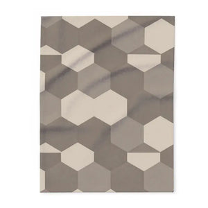 Geometric Fleece Blanket - Bold Design Cozy Warmth - Dipaliz - 30’’ × 40’’ - Blankets