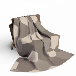 Geometric Fleece Blanket - Bold Design Cozy Warmth - Dipaliz - 60’’ × 80’’ - Blankets