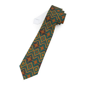 Premium Stylish Geometric Necktie - Bold Modern Design - Dipaliz - one Size - Neckties