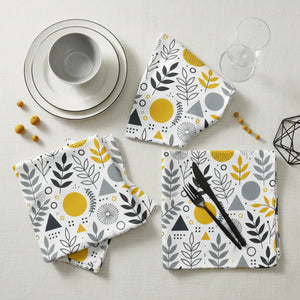 Stylish Geometric Cloth Napkins – Dinner Parties - Dipaliz
