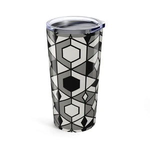 Stylish Geometric Tumbler - Durable Stainless Steel - Dipaliz - 20oz - Tumblers