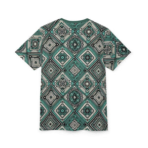 Stylish Geometric Unisex Tee - Trendy Aop Shirt - Dipaliz - T-shirts