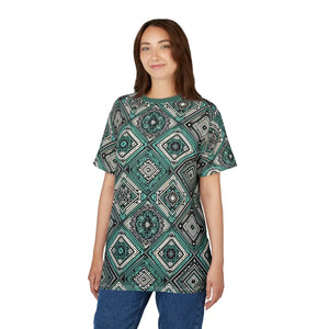 Stylish Geometric Unisex Tee - Trendy Aop Shirt - Dipaliz - T-shirts
