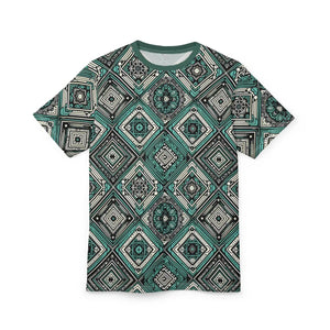 Stylish Geometric Unisex Tee - Trendy Aop Shirt - Dipaliz - T-shirts