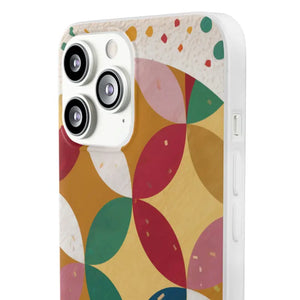 Geometrical Circles Flexi Phone Cases - Abstract Protection - Dipaliz - Mobile
