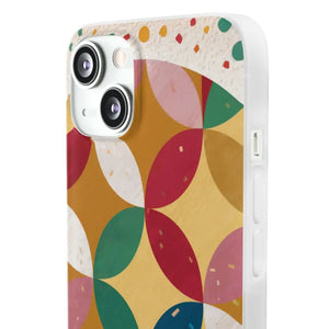 Geometrical Circles Flexi Phone Cases - Abstract Protection - Dipaliz - Mobile