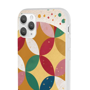 Geometrical Circles Flexi Phone Cases - Abstract Protection - Dipaliz - Mobile