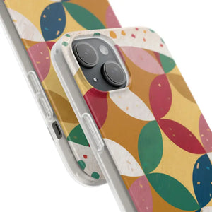 Geometrical Circles Flexi Phone Cases - Abstract Protection - Dipaliz - Mobile