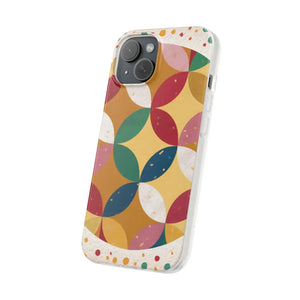 Geometrical Circles Flexi Phone Cases - Abstract Protection - Dipaliz - Mobile