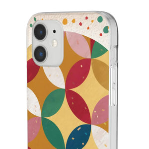 Geometrical Circles Flexi Phone Cases - Abstract Protection - Dipaliz - Mobile