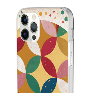 Geometrical Circles Flexi Phone Cases - Abstract Protection - Dipaliz - Mobile