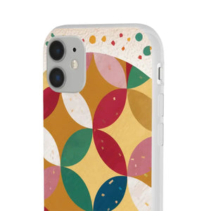 Geometrical Circles Flexi Phone Cases - Abstract Protection - Dipaliz - Mobile