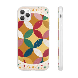Geometrical Circles Flexi Phone Cases - Abstract Protection - Dipaliz - Iphone 11 Pro Max - Mobile