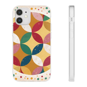 Geometrical Circles Flexi Phone Cases - Abstract Protection - Dipaliz - Iphone 12 Mini - Mobile