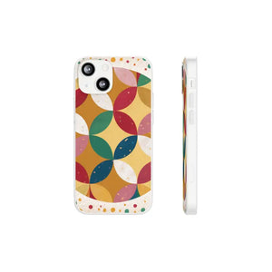 Geometrical Circles Flexi Phone Cases - Abstract Protection - Dipaliz - Iphone 13 Mini - Mobile