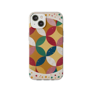 Geometrical Circles Flexi Phone Cases - Abstract Protection - Dipaliz - Iphone 14 - Mobile