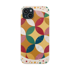 Geometrical Circles Flexi Phone Cases - Abstract Protection - Dipaliz - Iphone 15 Plus - Mobile