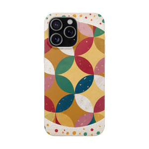 Geometrical Circles Flexi Phone Cases - Abstract Protection - Dipaliz - Iphone 15 Pro Max - Mobile