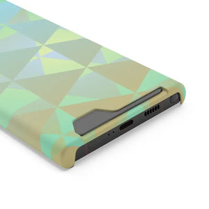 Green Triangles Abstract Phone Case Stylish Protection Dipaliz - Mobile Cases