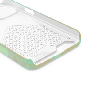 Green Triangles Abstract Phone Case Stylish Protection Dipaliz - Mobile Cases