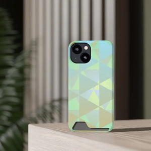 Green Triangles Abstract Phone Case Stylish Protection Dipaliz - Mobile Cases
