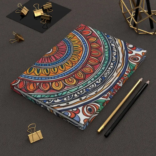 Vibrant Indian Ethnic Matte Hardcover Journal for Stylish Writing - Paper Products