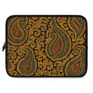 Laptop Sleeve - Stylish Paisley Tech Case Durable Neoprene - Dipaliz