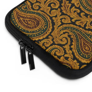 Laptop Sleeve - Stylish Paisley Tech Case Durable Neoprene - Dipaliz