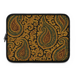 Laptop Sleeve - Stylish Paisley Tech Case Durable Neoprene - Dipaliz