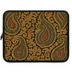 Laptop Sleeve - Stylish Paisley Tech Case Durable Neoprene - Dipaliz